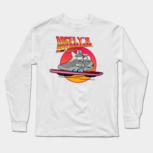 Marty McFly Hoverboards and Shoes Long Sleeve T-Shirt